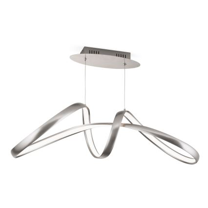 LED Prigušivi luster na sajli CIRCUS LED/36W/230V srebrna