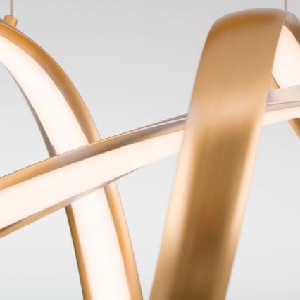 LED prigušivački luster na užetu CIRCUS LED/36W/230V zlatna