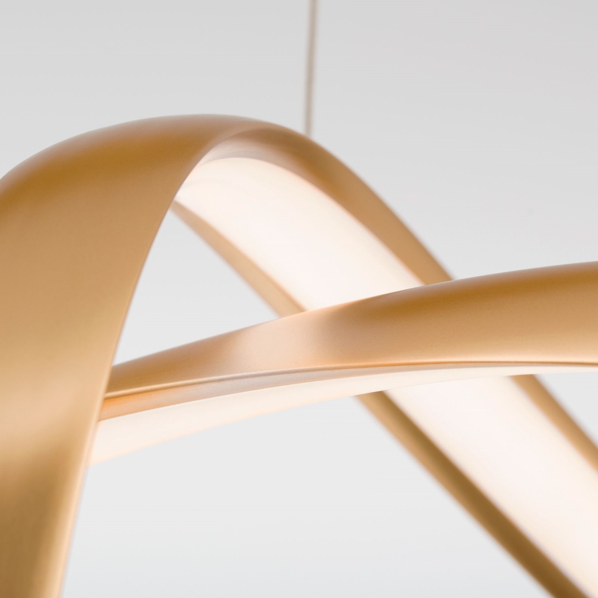 LED prigušivački luster na užetu CIRCUS LED/36W/230V zlatna