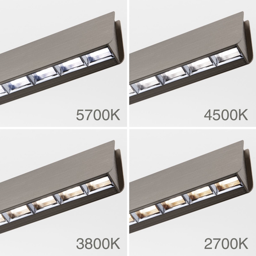 LED Prigušivi luster na sajli TARA LED/44W/230V 2700/3800/4500/5700K mat krom