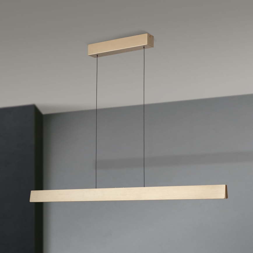 LED Prigušivi luster na sajli TARA LED/44W/230V 2700/3800/4500/5700K zlatna