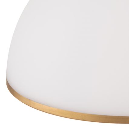 Luster na sajli OLD LAMP 1xE27/40W/230V bijela/mesing