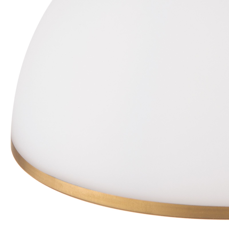 Luster na lancu OLD LAMP 1xE27/40W/230V pr. 30 cm bijela/mesing