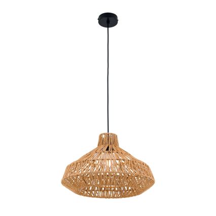 Luster na sajli BASKET 1xE27/40W/230V pr. 40 cm konoplja