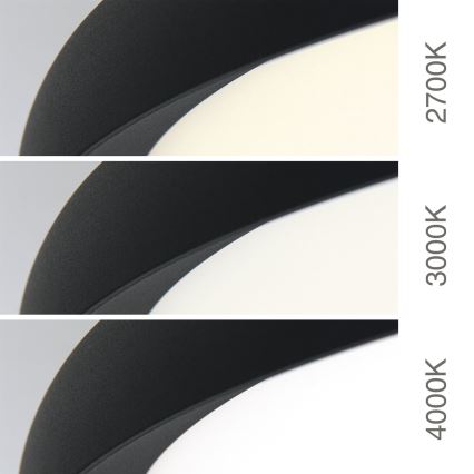 LED stropna svjetiljka KANT LED/50W/230V 2700/3200/4000K Ø 60 cm crna