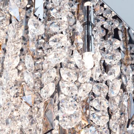Kristalni luster na sajli CRYSTALRIVER 21xG9/40W/230V sjajni krom