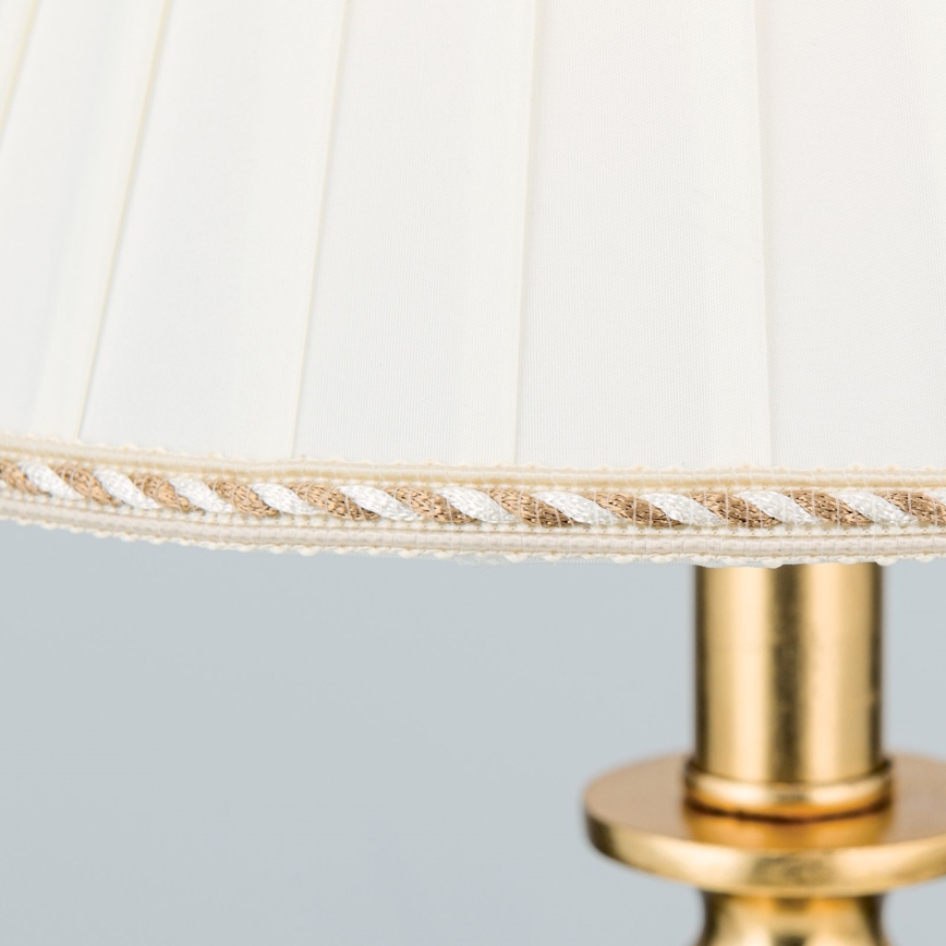 Stolna lampa FONSA 1xE27/60W/230V 61 cm bijela/zlatna