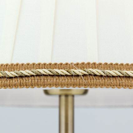 Stolna lampa TONIA 1xE27/60W/230V pr. 25 cm bijela/bronca