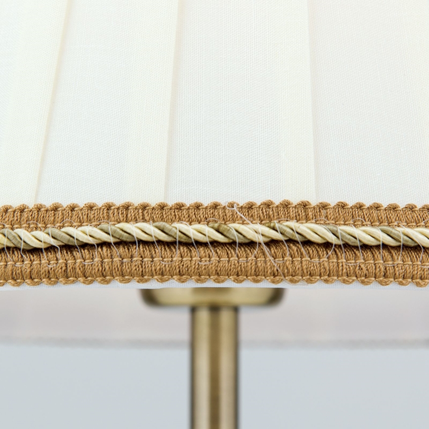 Stolna lampa TONIA 1xE27/60W/230V pr. 25 cm bijela/bronca
