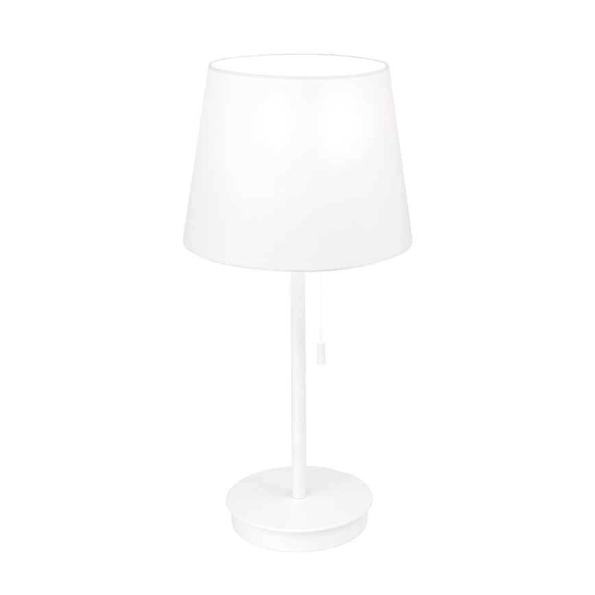 Stolna lampa s USB portom LUDWIG 1xE27/40W/230V 50 cm bijela