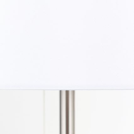 Stolna lampa s USB portom LUDWIG 1xE27/40W/230V 50 cm bijela/mat krom