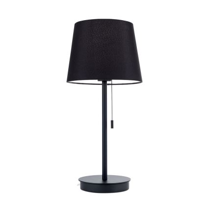 Stolna lampa s USB portom LUDWIG 1xE27/40W/230V 50 cm crna