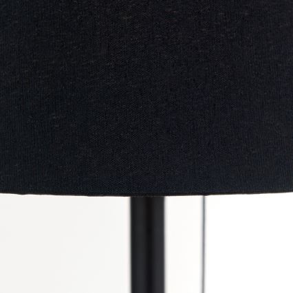 Stolna lampa s USB portom LUDWIG 1xE27/40W/230V 50 cm crna