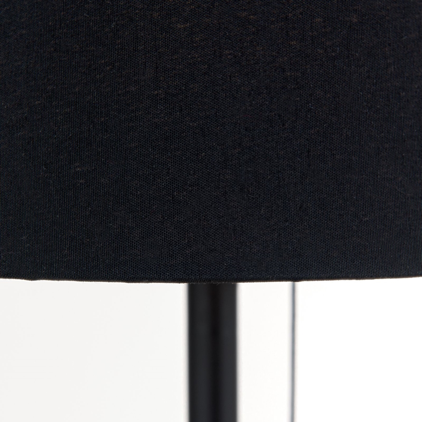 Stolna lampa s USB portom LUDWIG 1xE27/40W/230V 50 cm crna