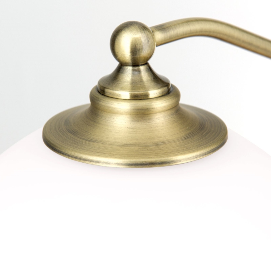 Stolna lampa OLD LAMP 1xE27/40W/230V 65 cm bijela/mesing