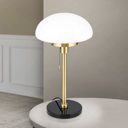 Stolna lampa SPARTA 1xE27/40W/230V zlatna/crna