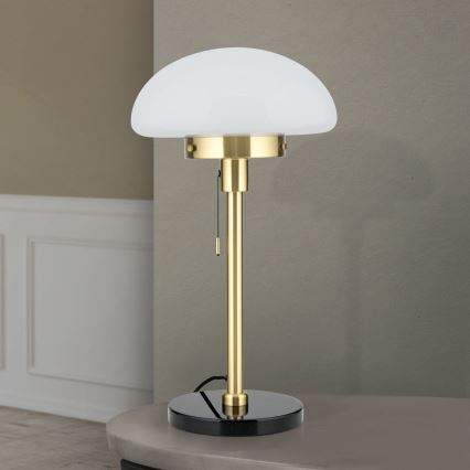 Stolna lampa SPARTA 1xE27/40W/230V zlatna/crna
