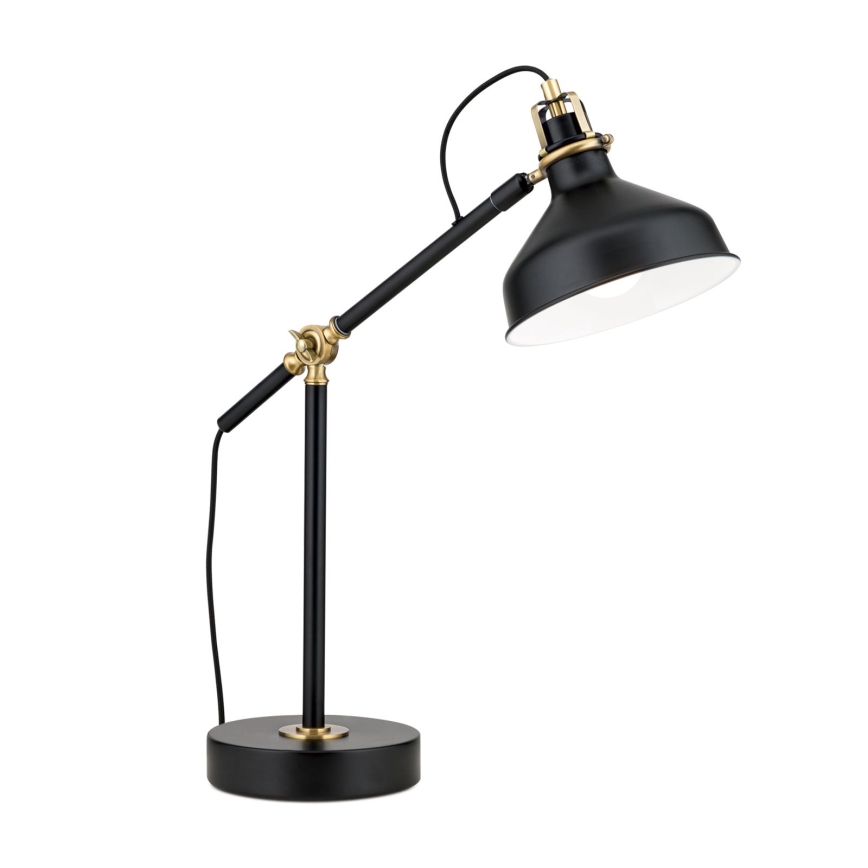 Stolna lampa SCHILLER 1xE27/40W/230V crna/bronca