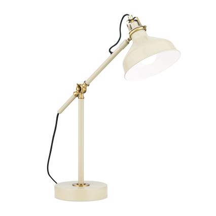 Stolna lampa SCHILLER 1xE27/40W/230V krem/bronca
