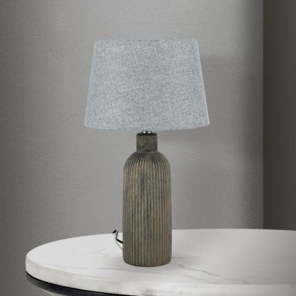 Stolna lampa ORCHID 1xE27/40W/230V keramika smeđa/siva