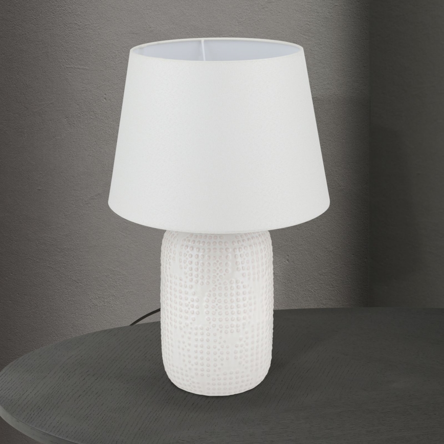 Stolna lampa CORAL 1xE27/40W/230V keramika/bijela