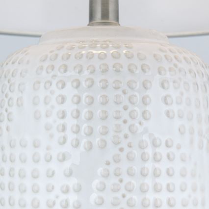 Stolna lampa CORAL 1xE27/40W/230V keramika/bijela