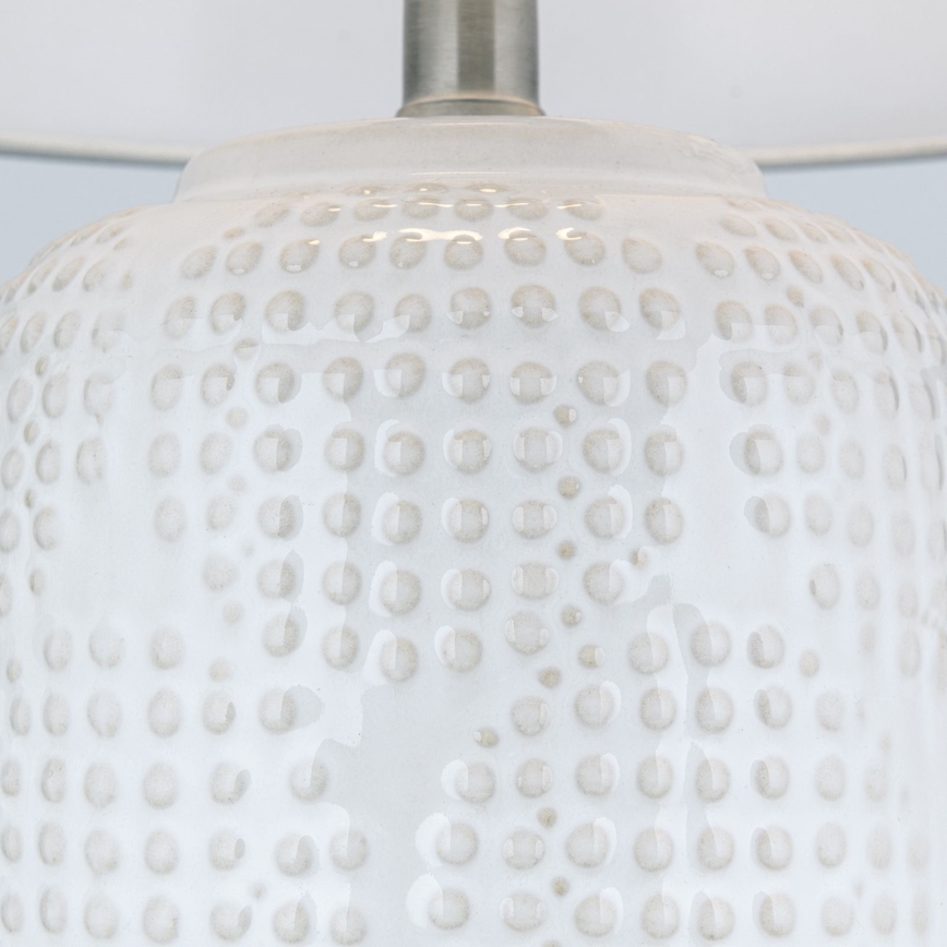 Stolna lampa CORAL 1xE27/40W/230V keramika/bijela