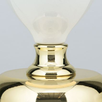 Stolna lampa OVUM 1xE27/40W/230V 48 cm keramika bijela/zlatna