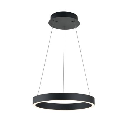 LED luster na sajli s funkcijom prigušivanja KOLK LED/40W/230V 2700/3000/4000K promjer 40 cm crna