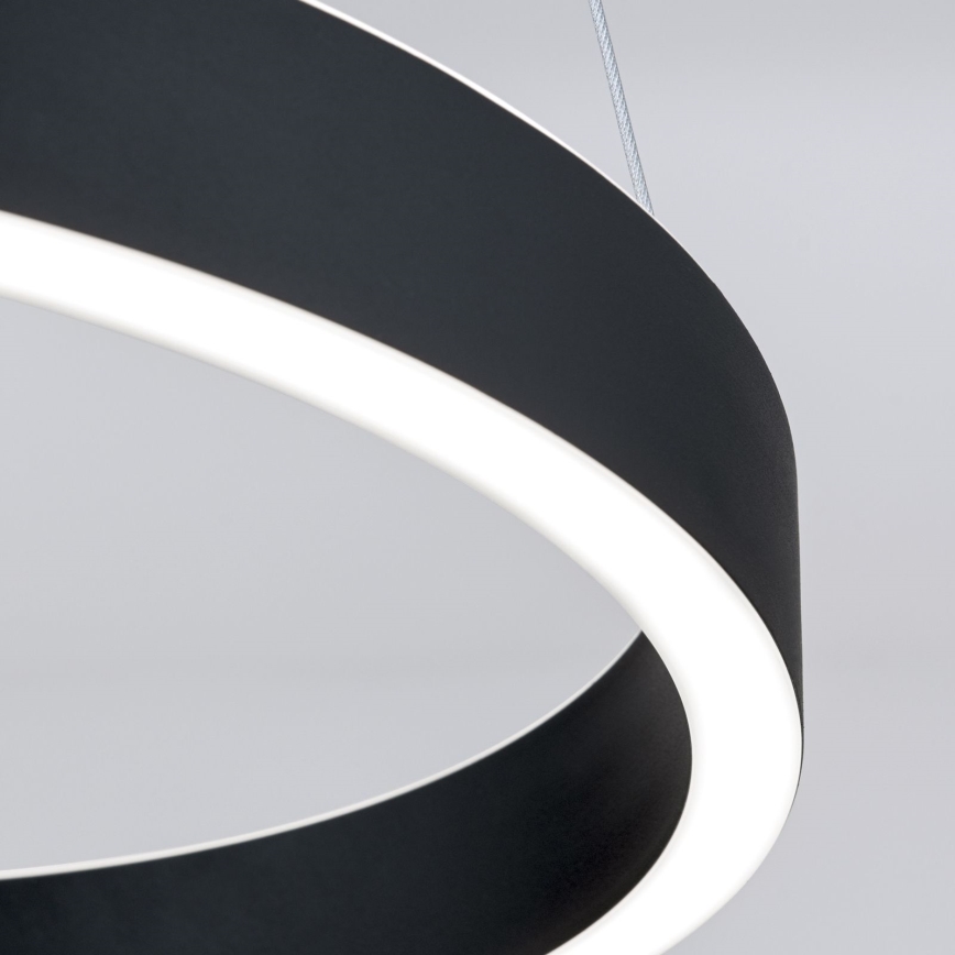LED luster na sajli s funkcijom prigušivanja KOLK LED/40W/230V 2700/3000/4000K promjer 40 cm crna