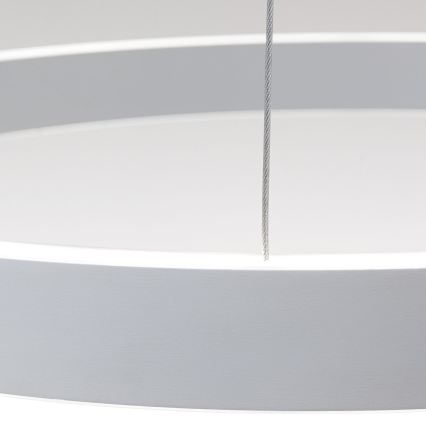 LED luster s mogućnošću prigušivanja na sajli KOLK LED/60W/230V 2700/3000/4000K Ø 60 cm bijela