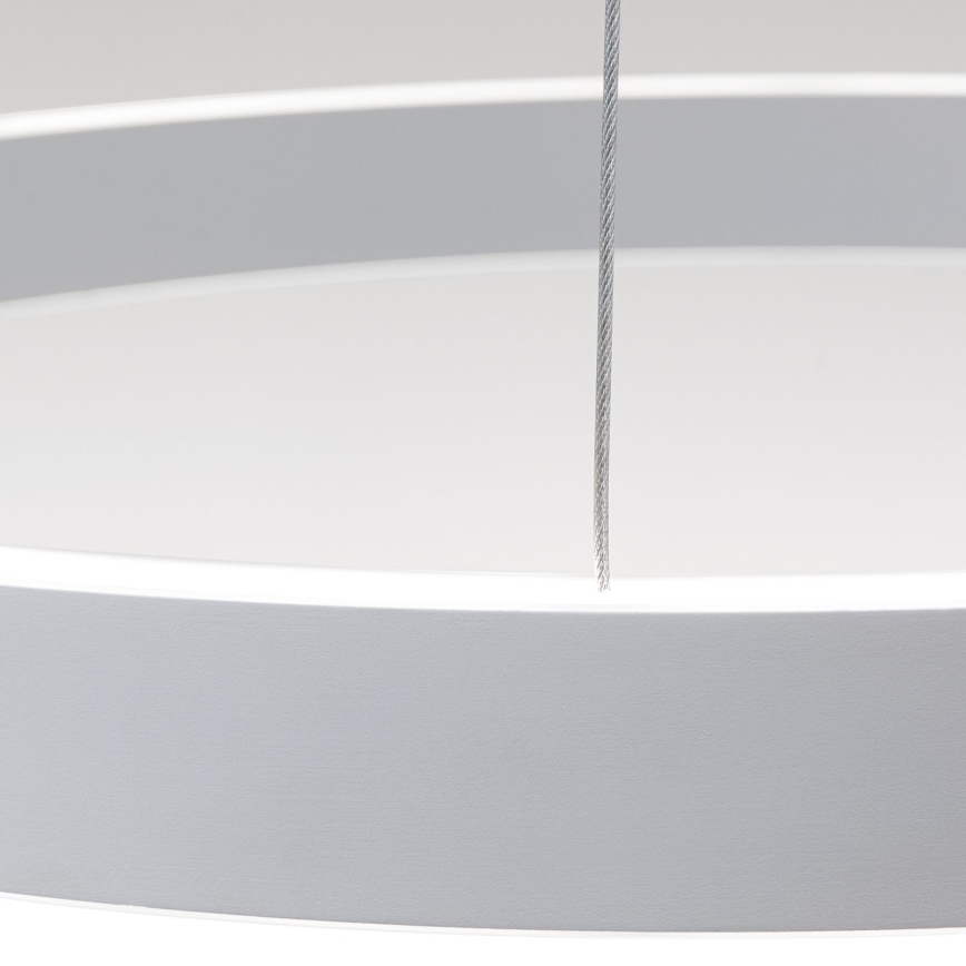 LED luster s mogućnošću prigušivanja na sajli KOLK LED/60W/230V 2700/3000/4000K Ø 60 cm bijela
