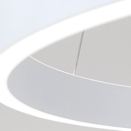 LED luster s mogućnošću prigušivanja na sajli KOLK LED/60W/230V 2700/3000/4000K Ø 60 cm bijela