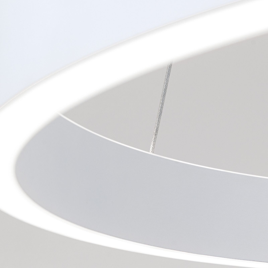LED luster s mogućnošću prigušivanja na sajli KOLK LED/60W/230V 2700/3000/4000K Ø 60 cm bijela