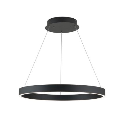 LED luster s mogućnošću prigušivanja na sajli KOLK LED/60W/230V 2700/3000/4000K Ø 60 cm crni