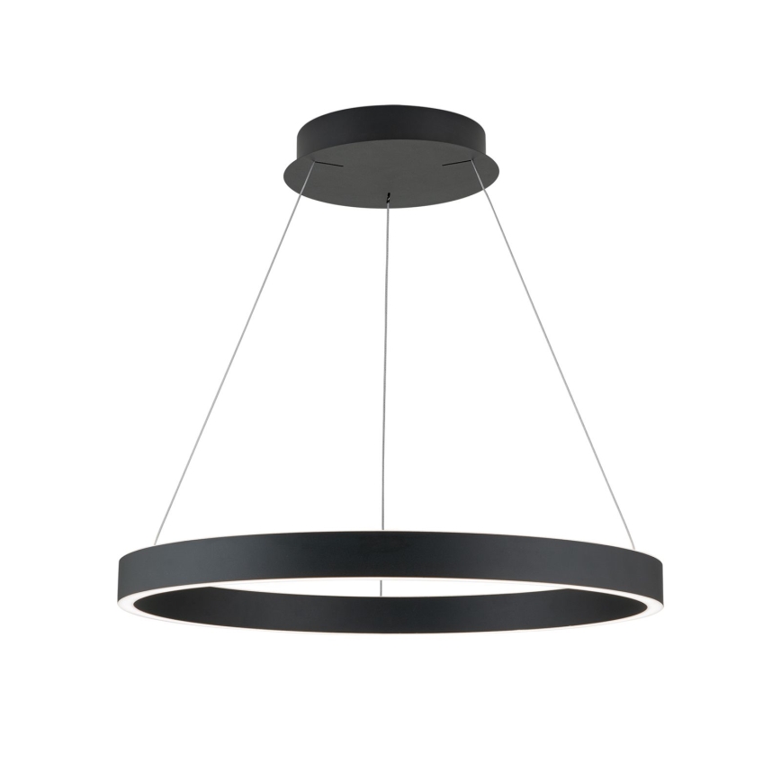 LED luster s mogućnošću prigušivanja na sajli KOLK LED/60W/230V 2700/3000/4000K Ø 60 cm crni