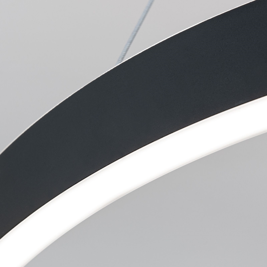 LED luster s mogućnošću prigušivanja na sajli KOLK LED/60W/230V 2700/3000/4000K Ø 60 cm crni