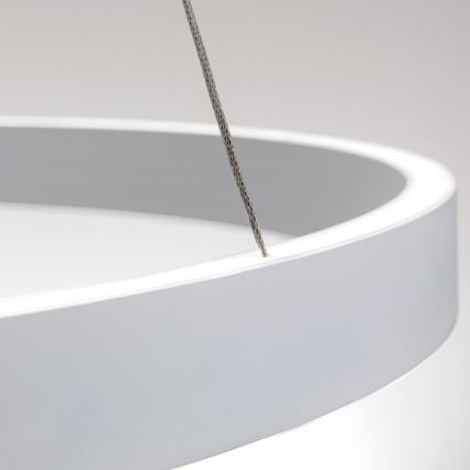 LED luster na sajli s mogućnošću prigušivanja KOLK LED/80W/230V 2700/3000/4000K Ø 80 cm bijela