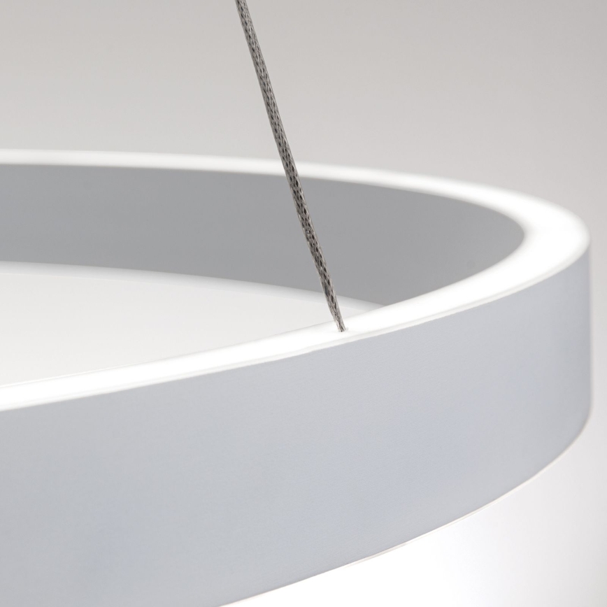 LED luster na sajli s mogućnošću prigušivanja KOLK LED/80W/230V 2700/3000/4000K Ø 80 cm bijela