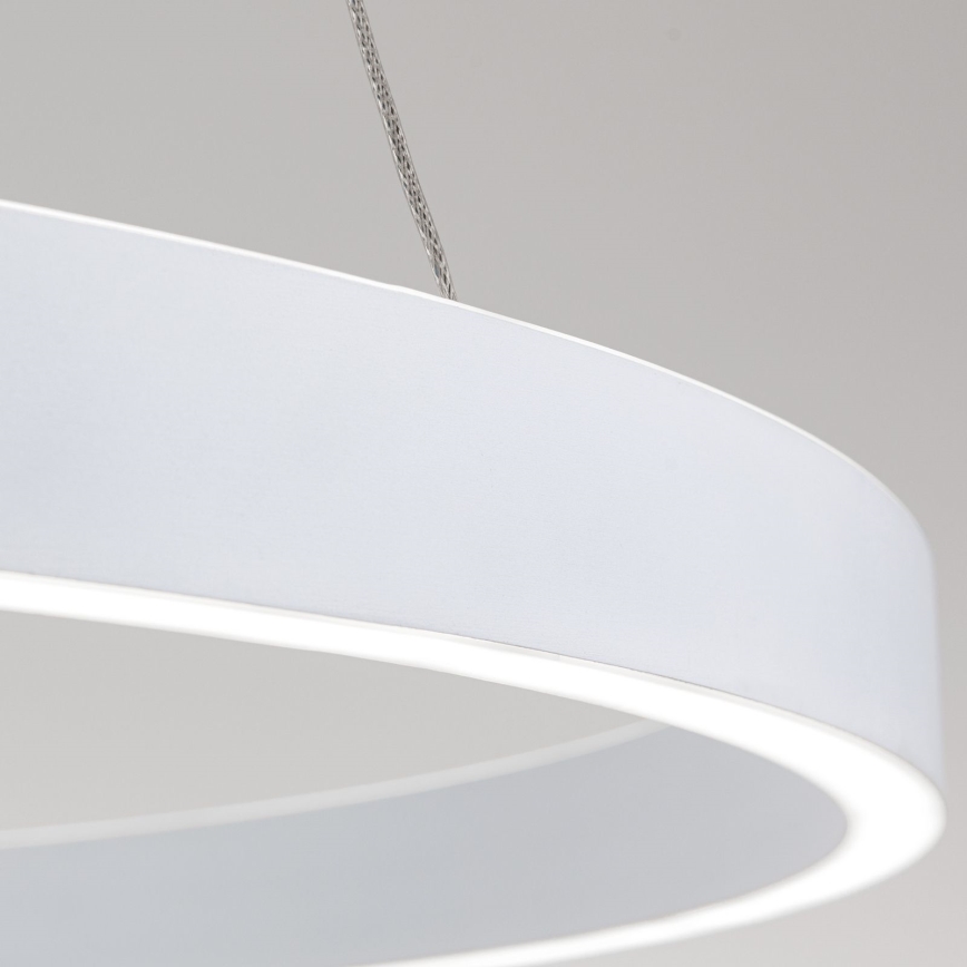 LED luster na sajli s mogućnošću prigušivanja KOLK LED/80W/230V 2700/3000/4000K Ø 80 cm bijela