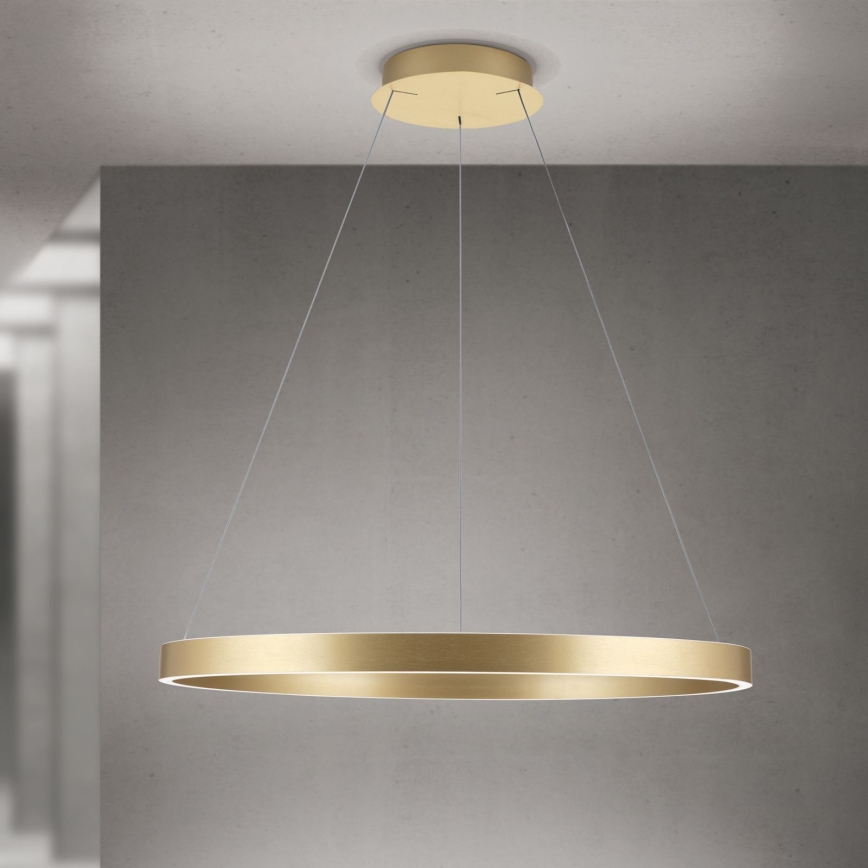 LED luster na kablu s mogućnošću prigušivanja KOLK LED/80W/230V 2700/3000/4000K Ø 80 cm zlatni