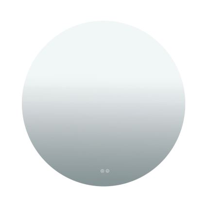 LED kupaonsko zidno ogledalo s integriranim grijačem i pozadinskim LED osvjetljenjem FOCUS 27W/230V 3000/4200/6000K promjer 80 cm IP44
