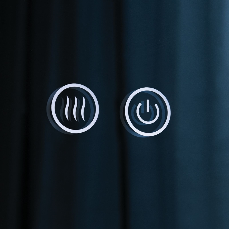 LED kupaonsko zidno ogledalo s integriranim grijačem i pozadinskim LED osvjetljenjem FOCUS 27W/230V 3000/4200/6000K promjer 80 cm IP44