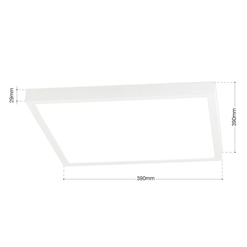 Prigušivo LED stropno svjetlo DISC LED/30W/230V 2700/3000/4000K 39x39 cm bijelo