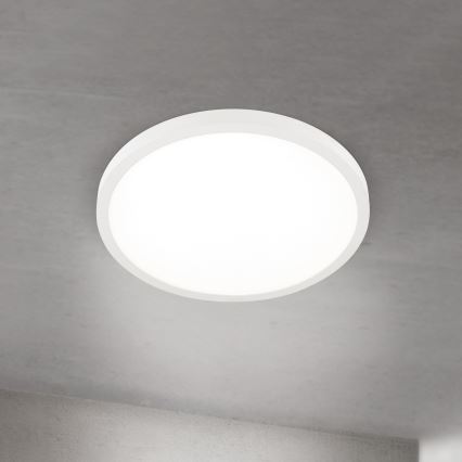 LED stropna svjetiljka s prigušivanjem DISC LED/30W/230V 2700/3000/4000K promjer 40 cm bijela