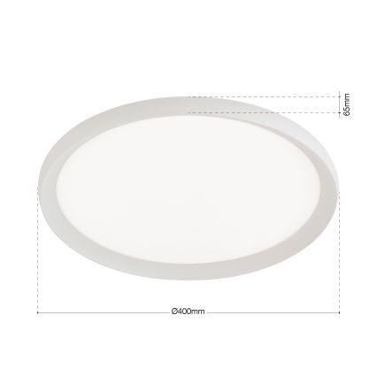 LED stropna svjetiljka KANT LED/30W/230V 2700/3200/4000K Ø 40 cm bijela