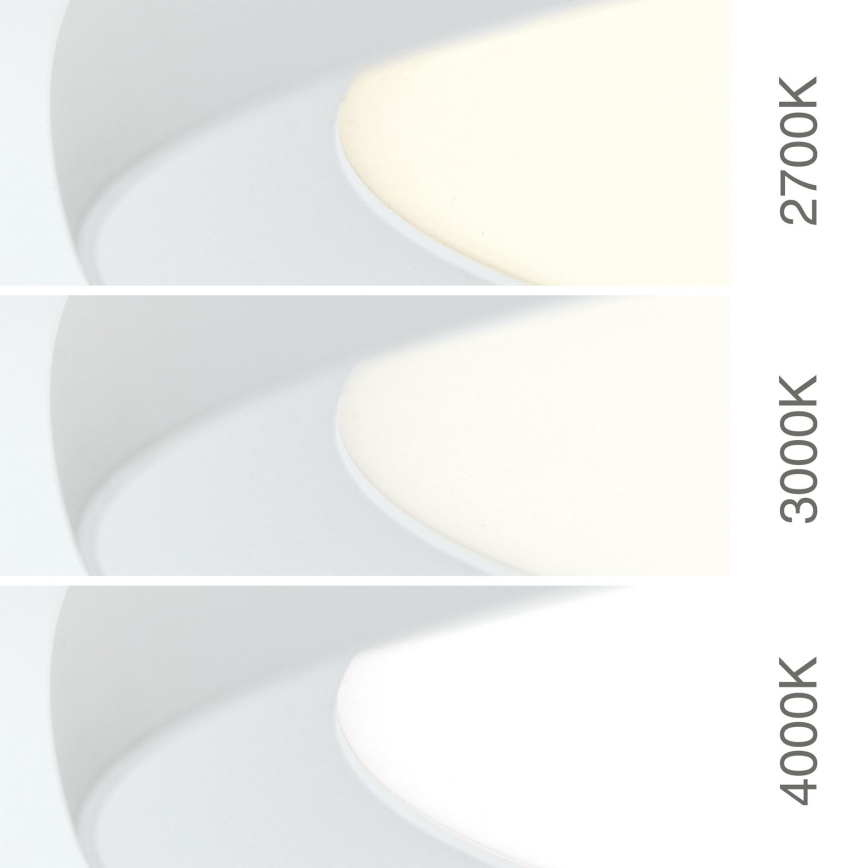 LED stropna svjetiljka KANT LED/50W/230V 2700/3200/4000K Ø 60 cm bijela