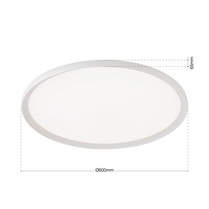 LED stropna svjetiljka KANT LED/50W/230V 2700/3200/4000K Ø 60 cm bijela
