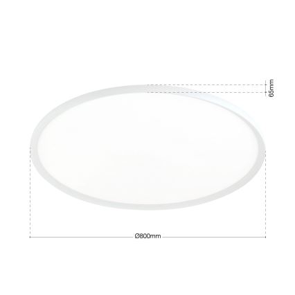 LED stropno svjetlo KANT LED/66W/230V 2700/3000/4000K Ø 80 cm bijelo