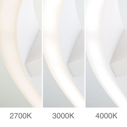 LED stropna svjetiljka KOLK LED/40W/230V 2700/3000/4000K promjer 40 cm bijela